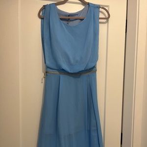 Blue midi dress